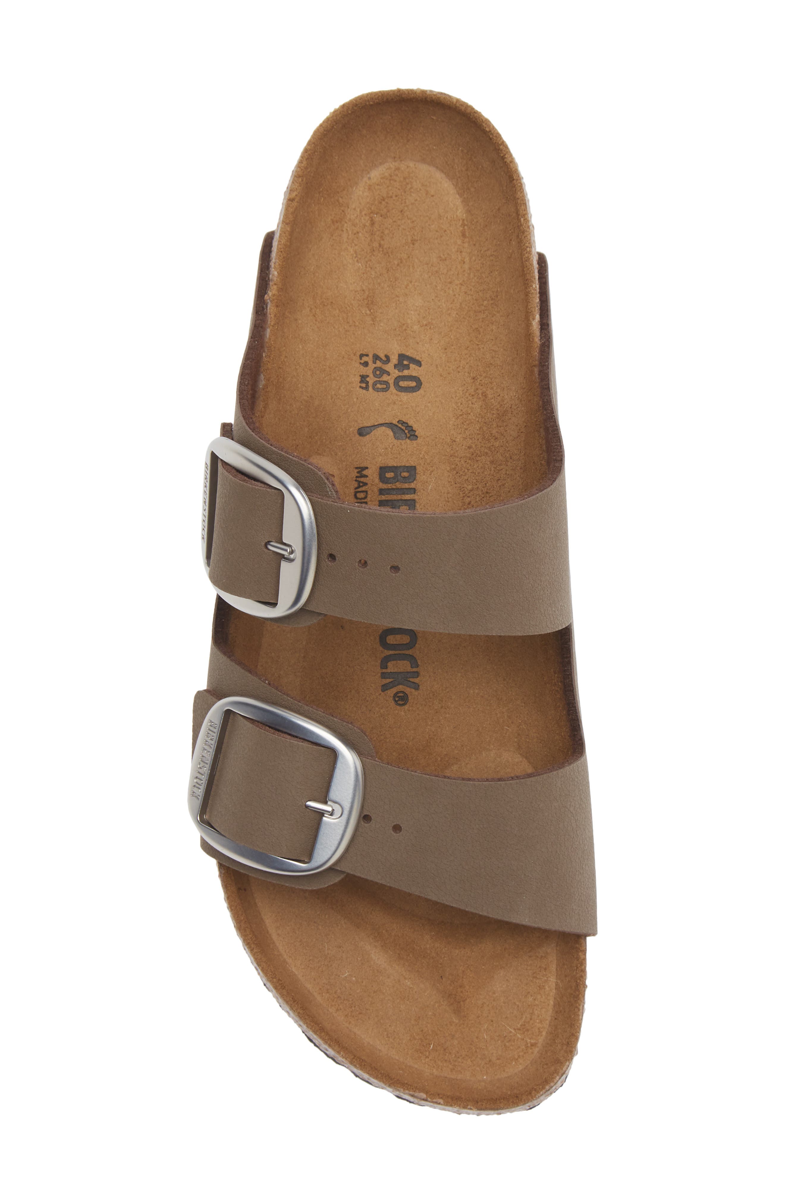 Arizona Big Buckle Slide Sandal, Alternate, color, MOCHA