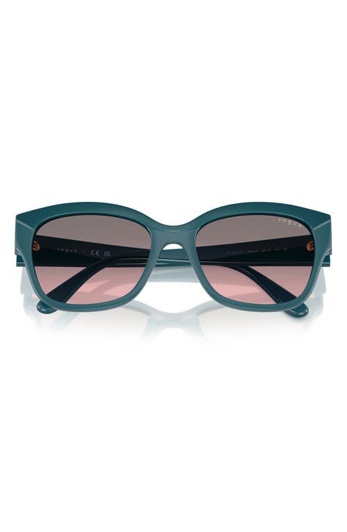 Vogue 55mm Polarized Gradient Butterfly Sunglasses