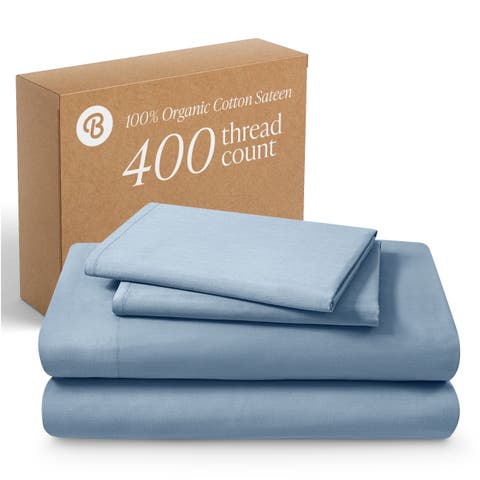 400 Thread Count Organic Cotton Sateen Sheet Set