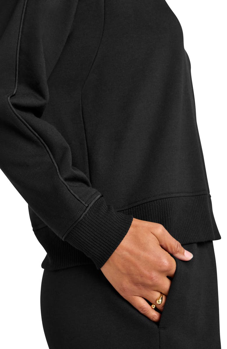 Splendid Supersoft Crewneck Pullover, Alternate, color, Black