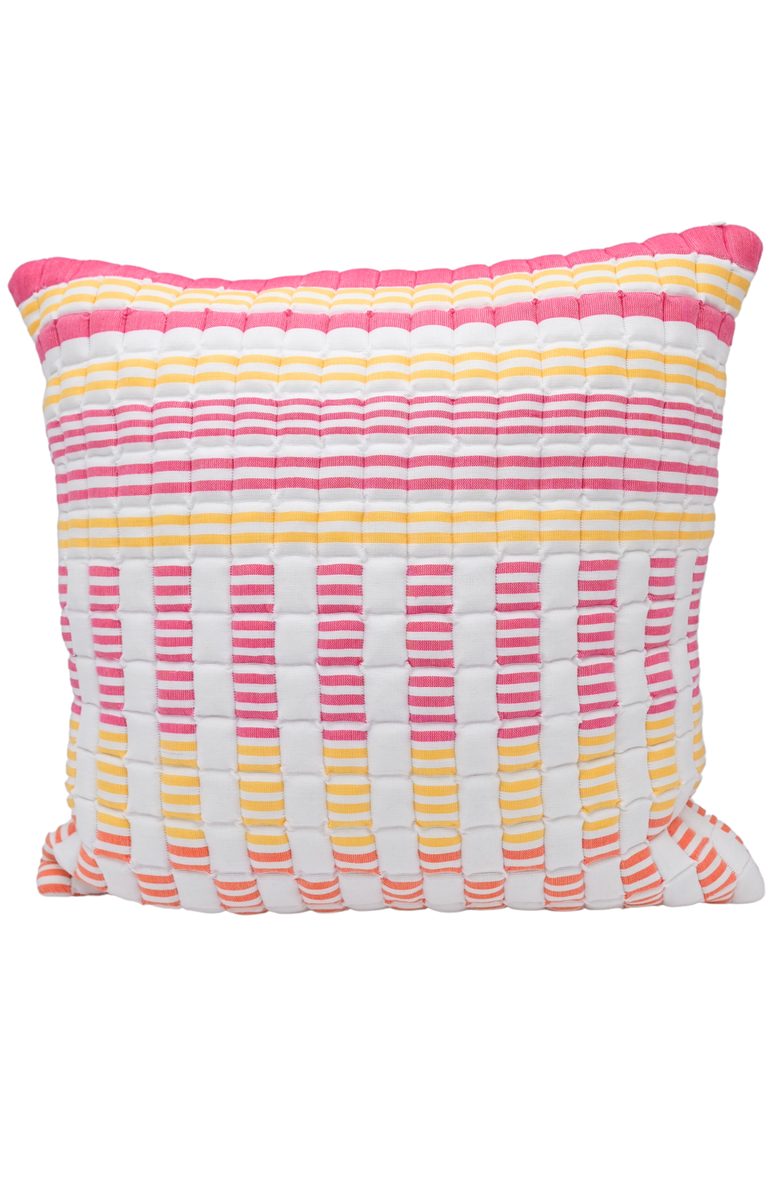 Inner Child Sunset Sujani Puff Pillow - Cover Only, Main, color, Pink
