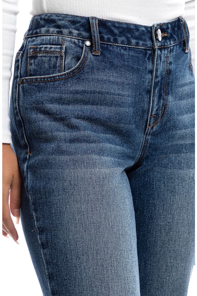 Ripped High Waist Straight Leg Jeans, Alternate, color, MINNA