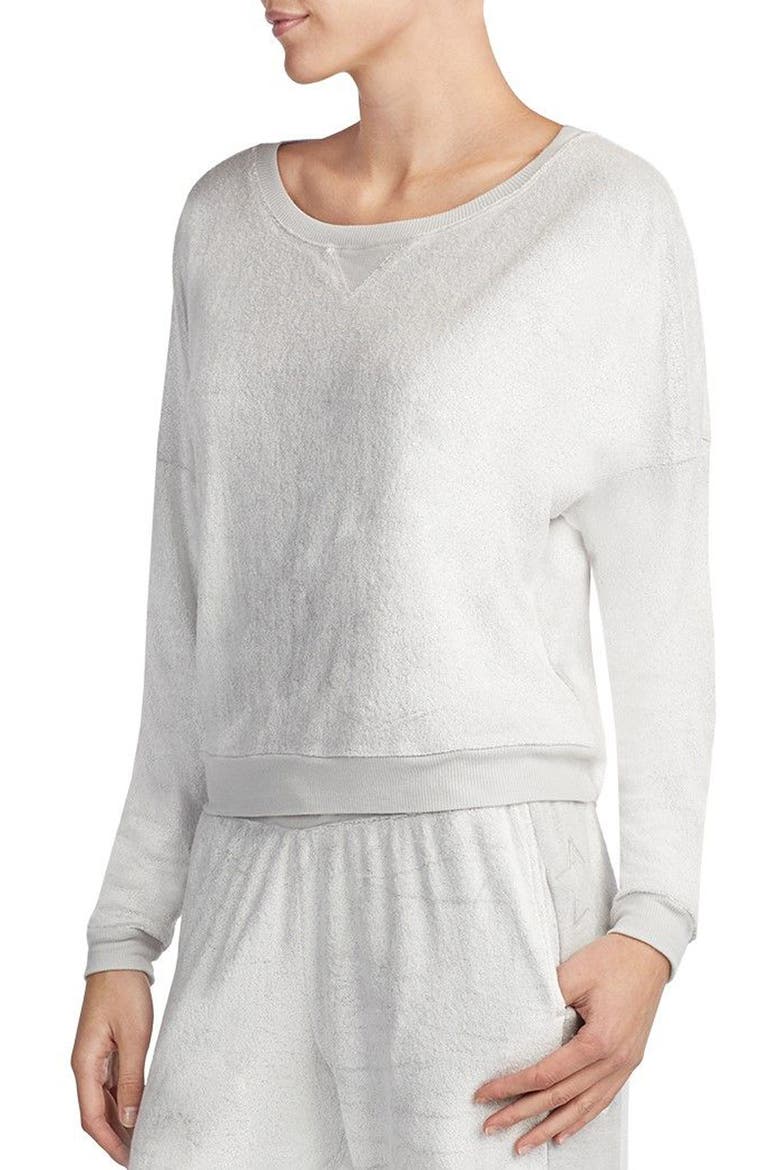 Terry Sweatshirt (Nordstrom Exclusive), Main, color, LIGHT GREY