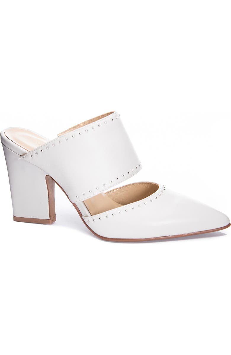 42 Gold Figaro Pointed Toe Slip-On Mule, Main, color,