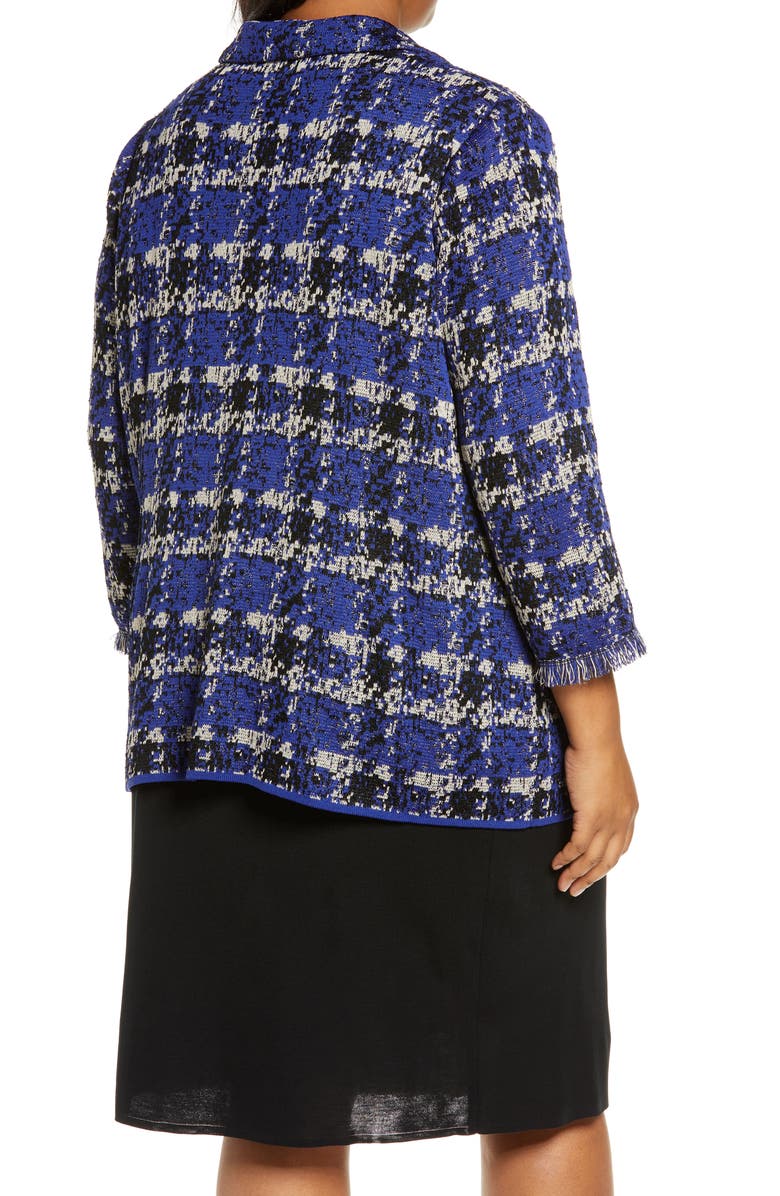 Ming Wang Fringe Sleeve Jacket, Alternate, color,