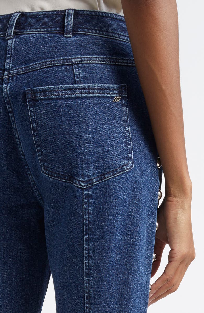 Cinq à Sept Shailene Studded Flare Jeans, Alternate, color, 