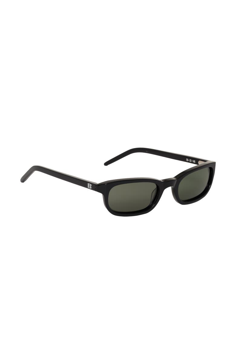 BRU Eyewear Flossie Sunglasses 50mm, Alternate, color, Soot