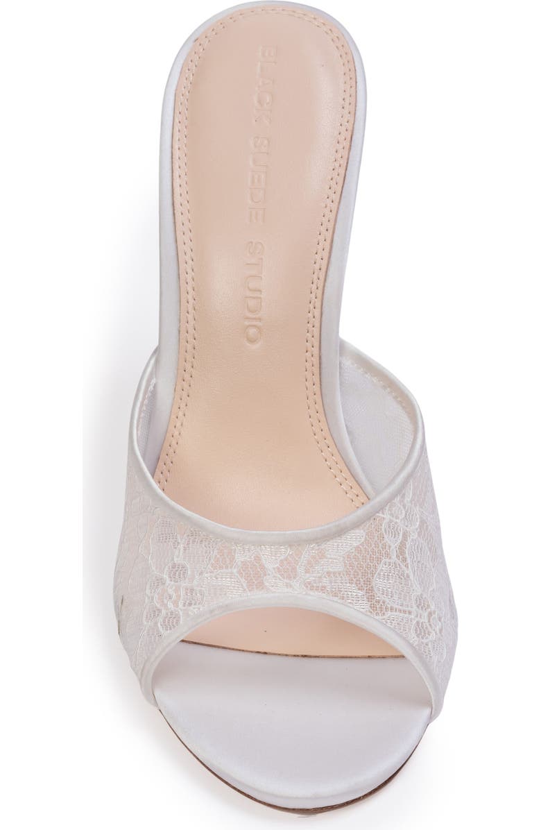 BLACK SUEDE STUDIO Geni 100 Mule, Alternate, color, White Lace