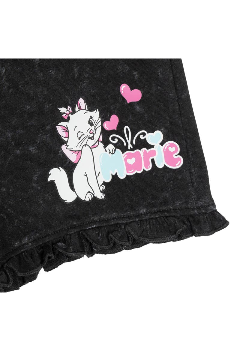 The Aristocats Marie 2-Piece T-Shirt and Shorts Set, Alternate, color, Charcoal Marie