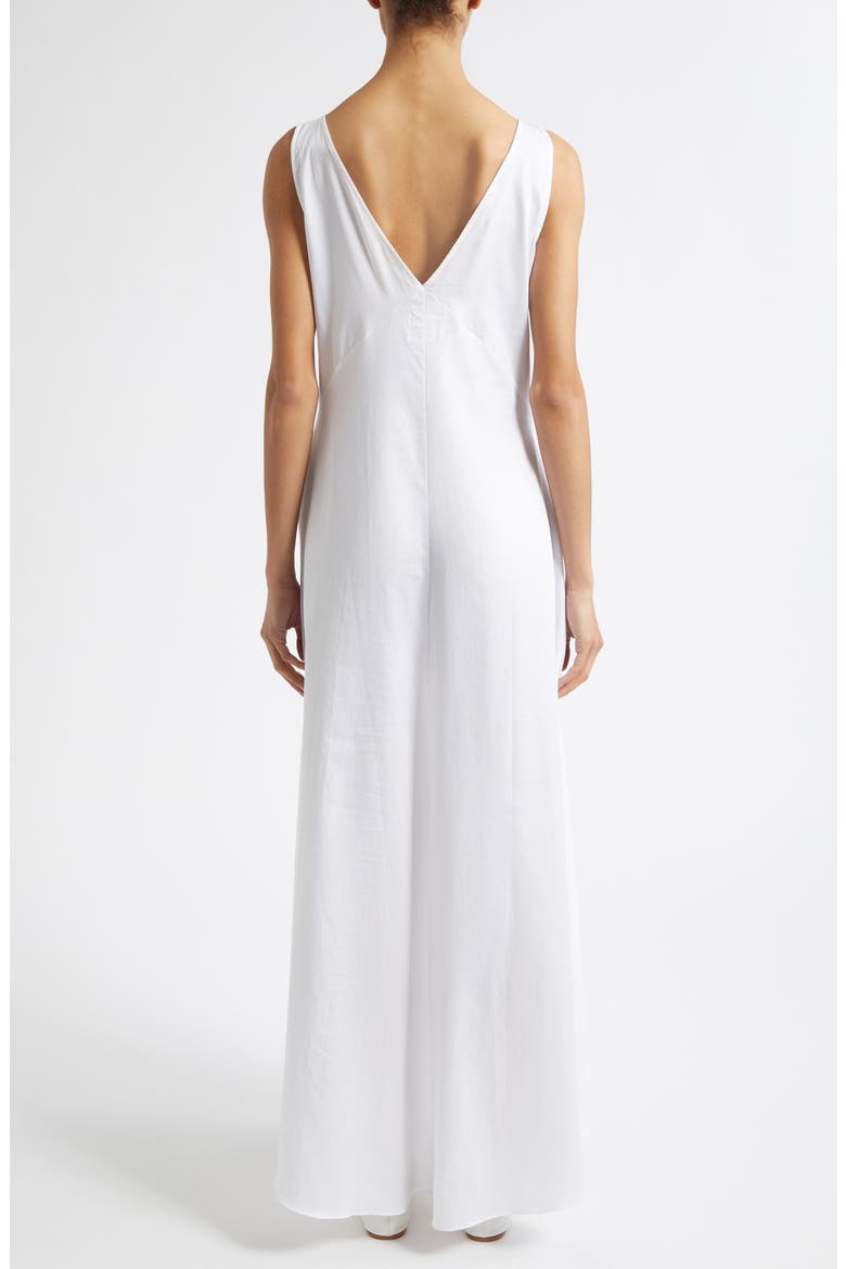 Yoko V-Neck Maxi Dress, Alternate, color, WHITE