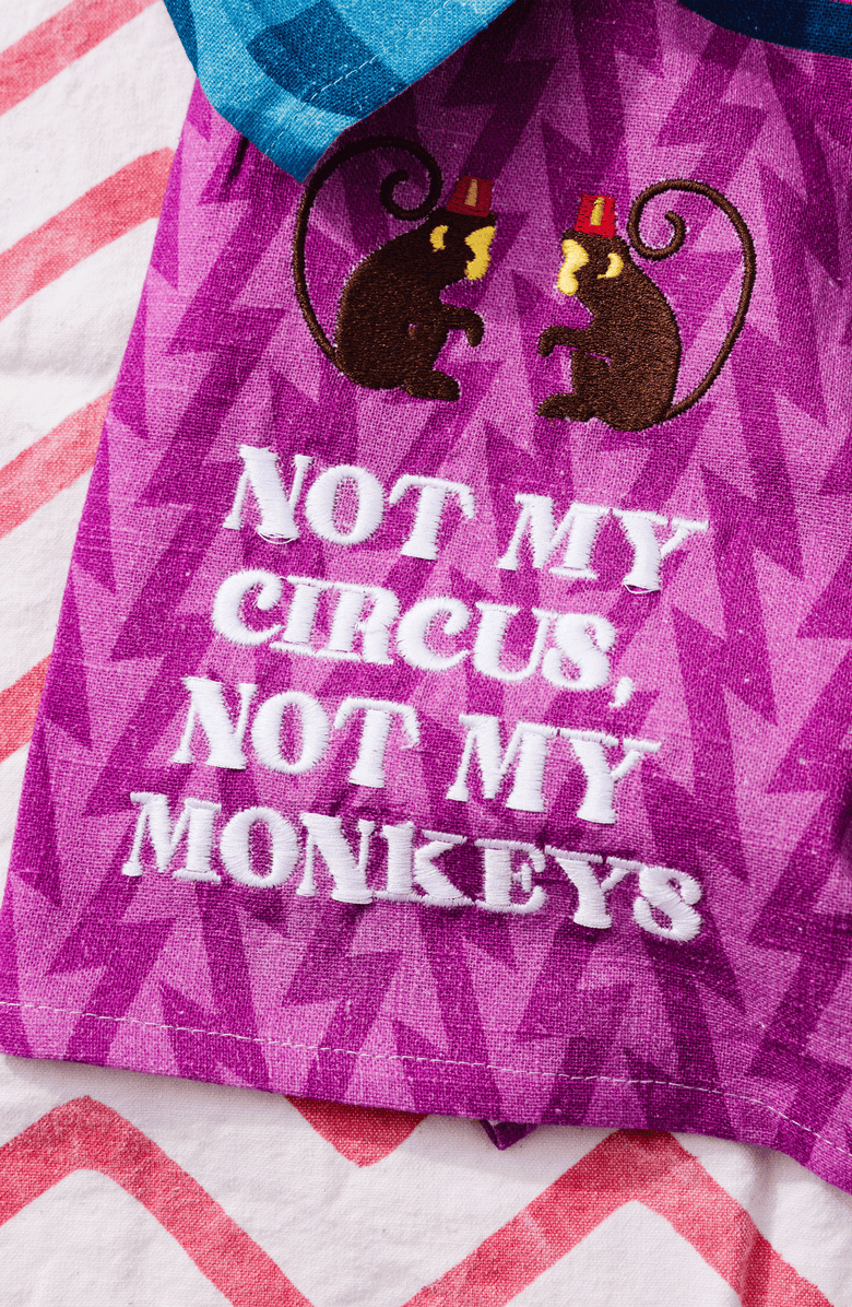Furbish Not My Circus Dish Towel, Alternate, color, Purple