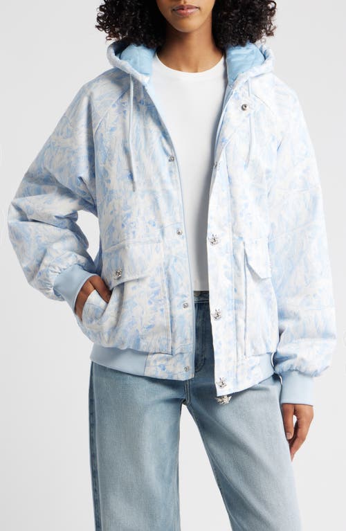 Boys Lie Manhunt Hooded Jacket In Blue