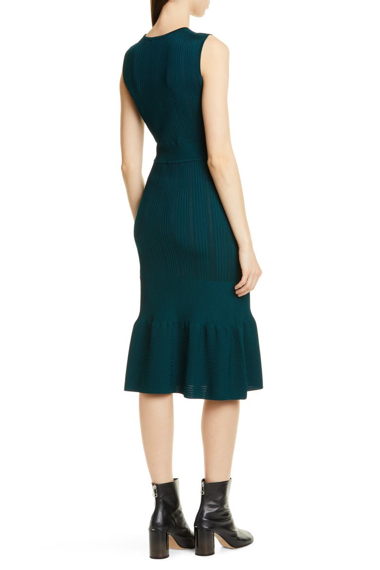 Pointelle Sweater Dress, Alternate, color, SPRUCE