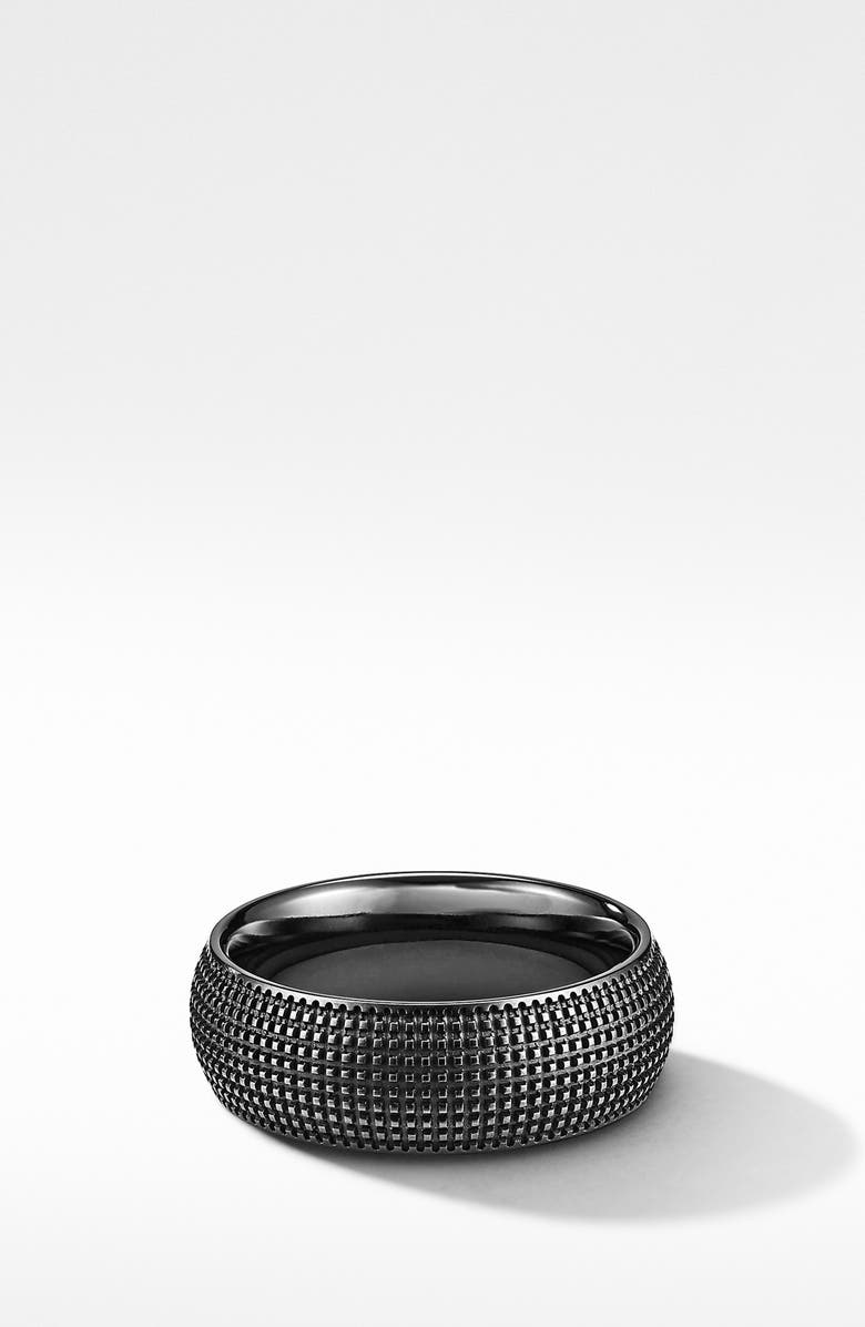 David Yurman Sky Band Ring in Black Titanium, Main, color,