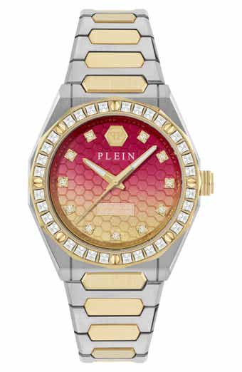 Plein Deluxe Two-Tone Bracelet Watch, 36mm