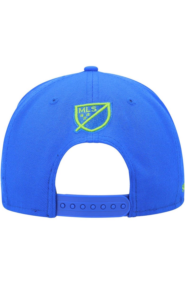 New Era Men's New Era Blue Seattle Sounders FC Kick Off 59FIFTY Fitted Hat, Alternate, color,