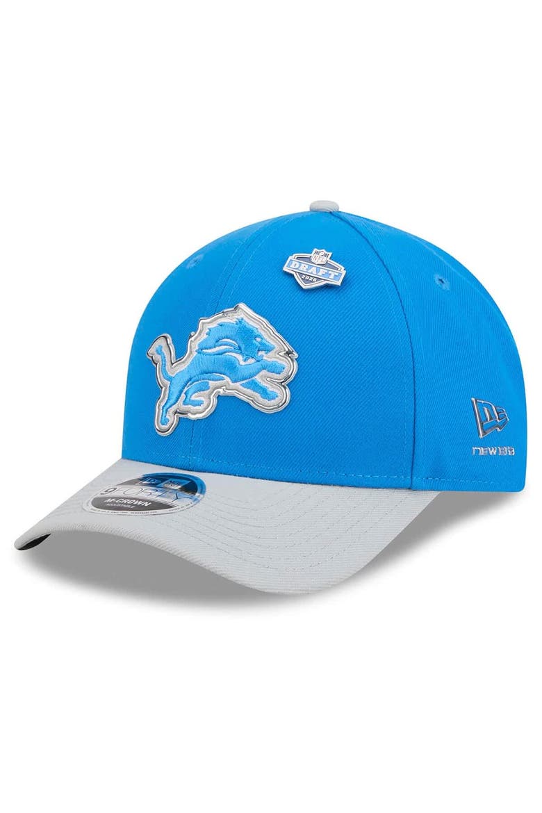 Men's New Era  Blue/Silver Detroit Lions 2026 NFL Draft 9FORTY M-Crown Adjustable Hat, Main, color, Blue