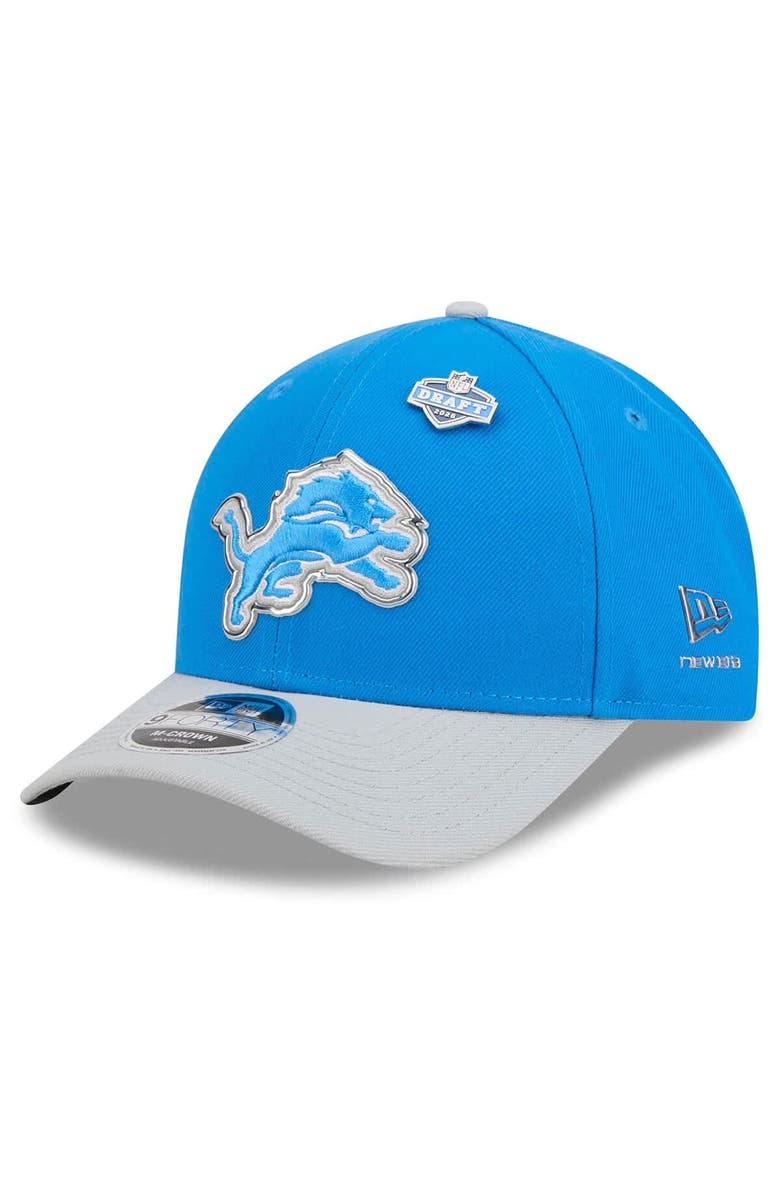 New Era Men's New Era  Blue/Silver Detroit Lions 2026 NFL Draft 9FORTY M-Crown Adjustable Hat, Main, color, Blue