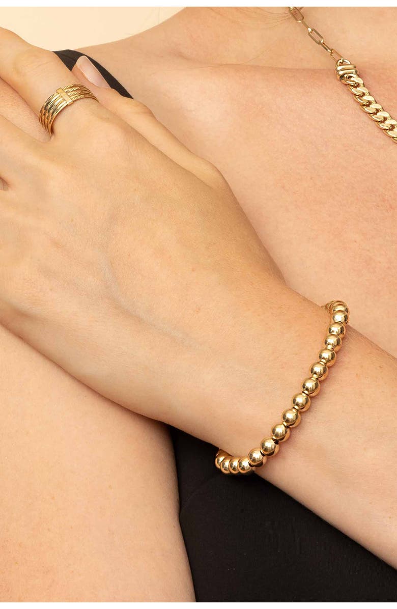 Oradina 14K Yellow Gold Have a Ball Bracelet, Alternate, color, Yellow Gold