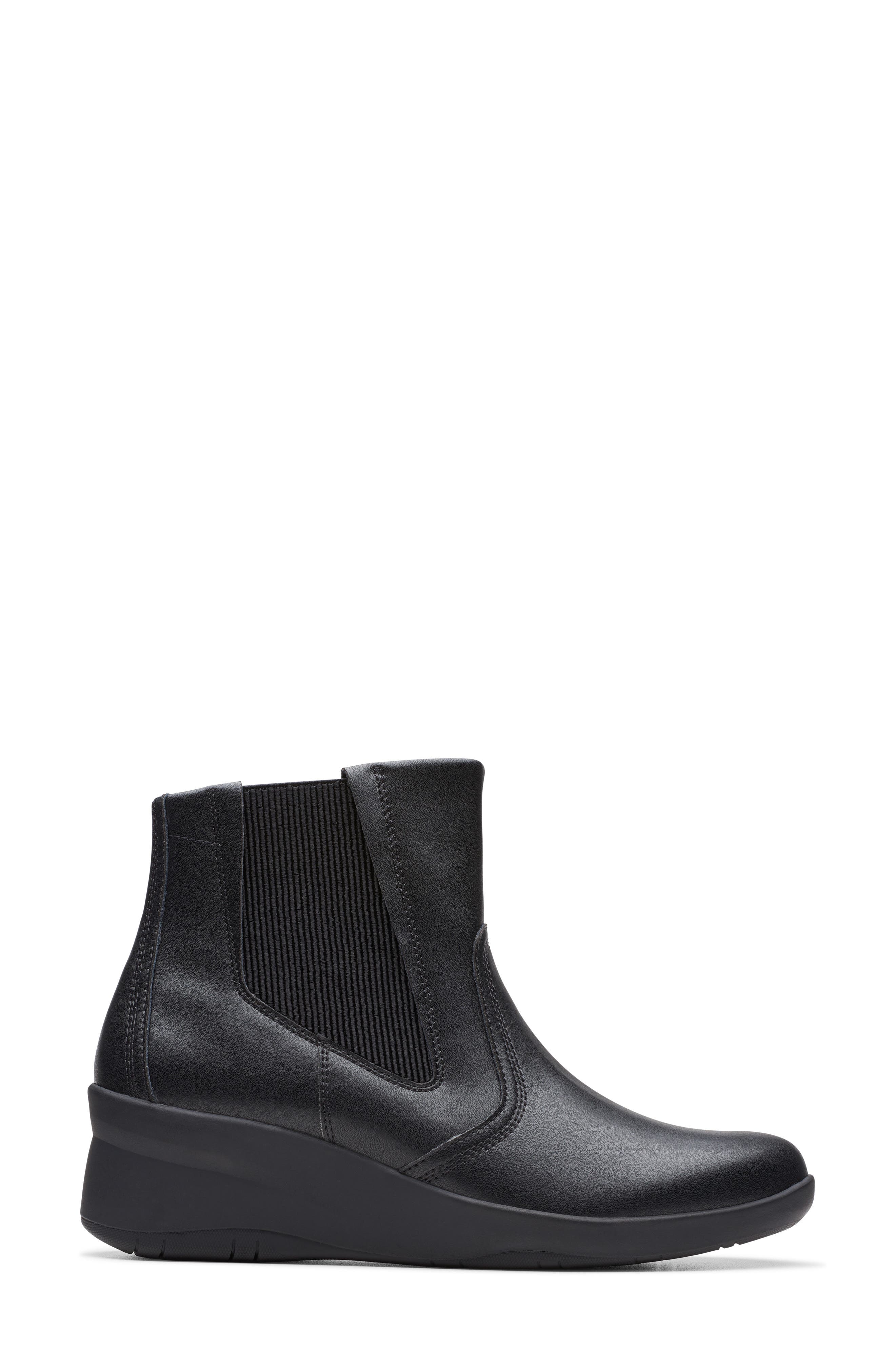 Clarks<sup>®</sup> Suttyn Rae Boot, Alternate, color, Black Leather