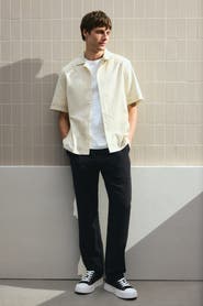 H&M Regular-fit linen-blend pants