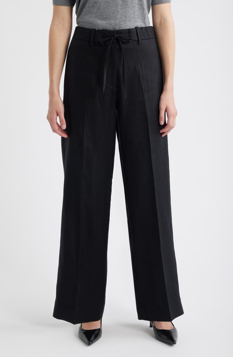 COS Linen Drawstring Pants, Main, color,