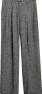 Dolce&Gabbana Houndstooth Pleated Wide Leg Trousers