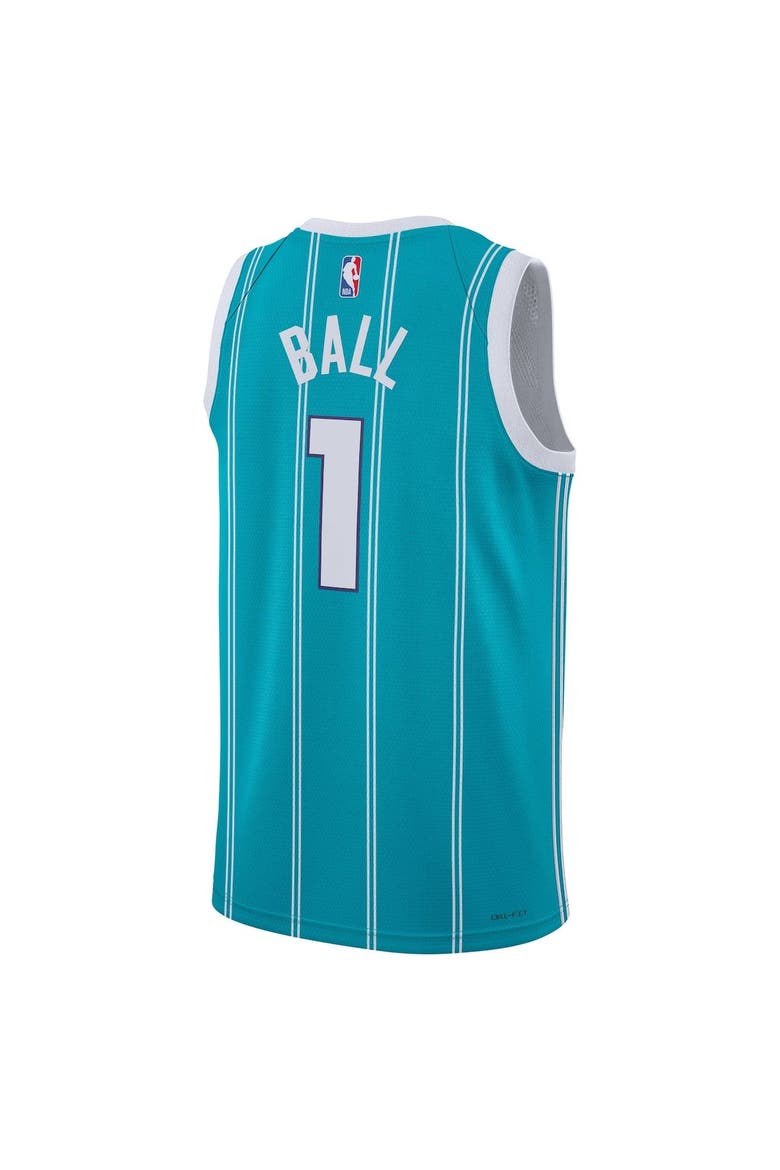 Unisex Jordan Brand LaMelo Ball Teal Charlotte Hornets Swingman Jersey - Icon Edition, Alternate, color, Teal