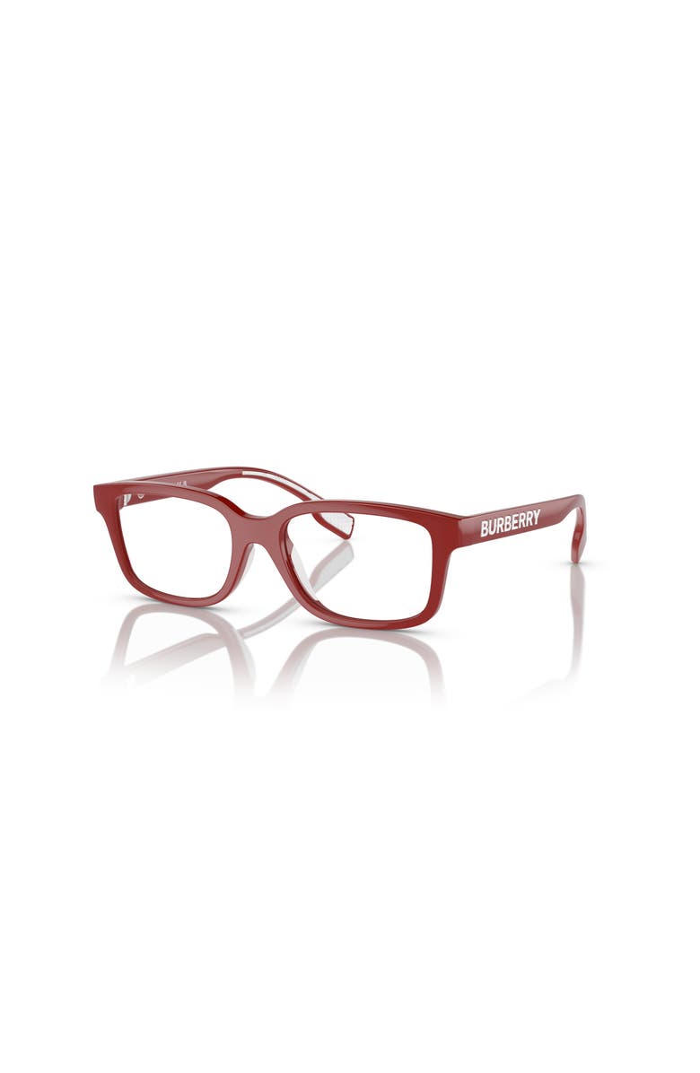 Burberry 48mm Rectangle optical glasses, Main, color, Red