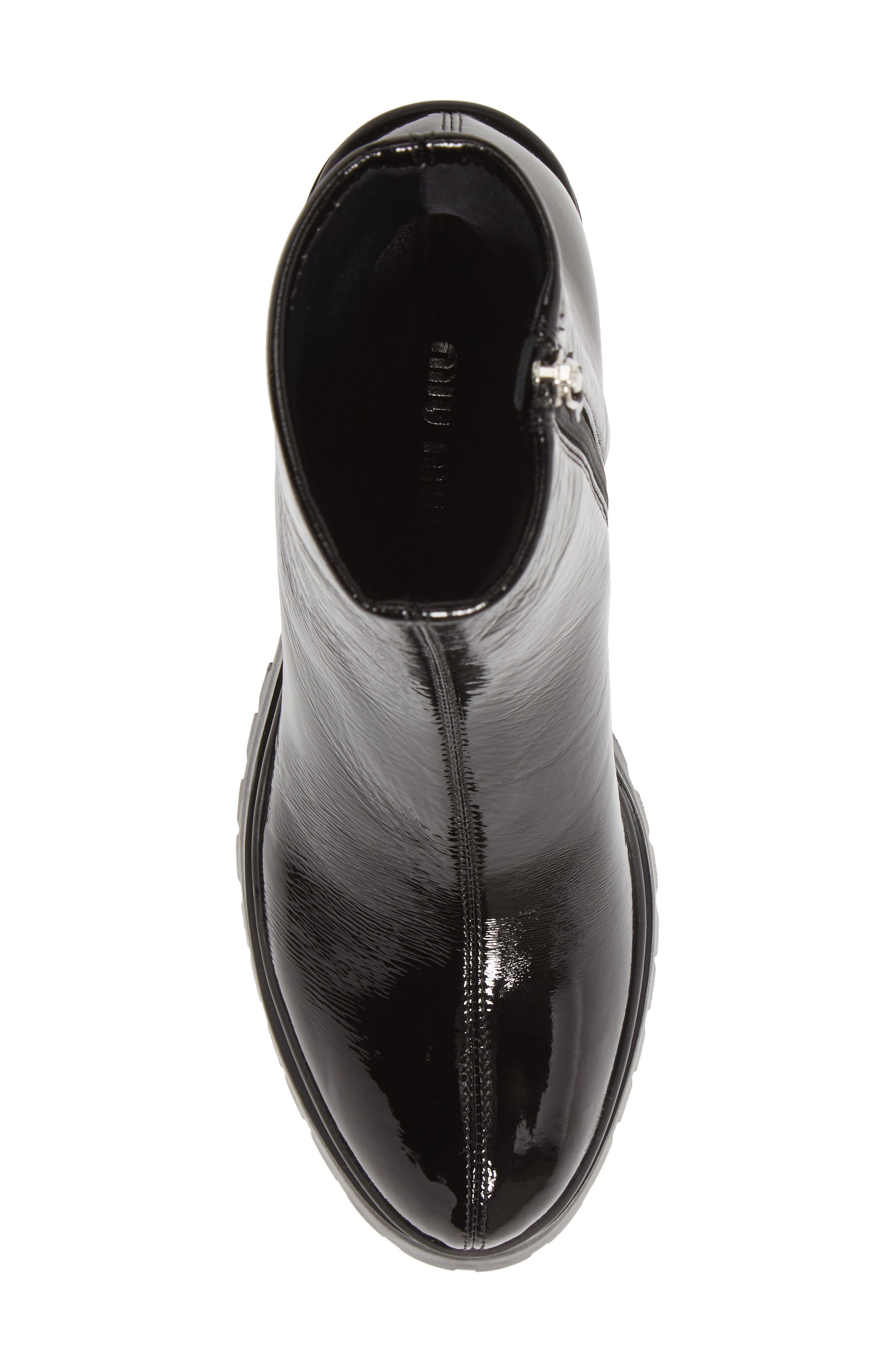 Miu Miu Round Toe Bootie, Alternate, color, 