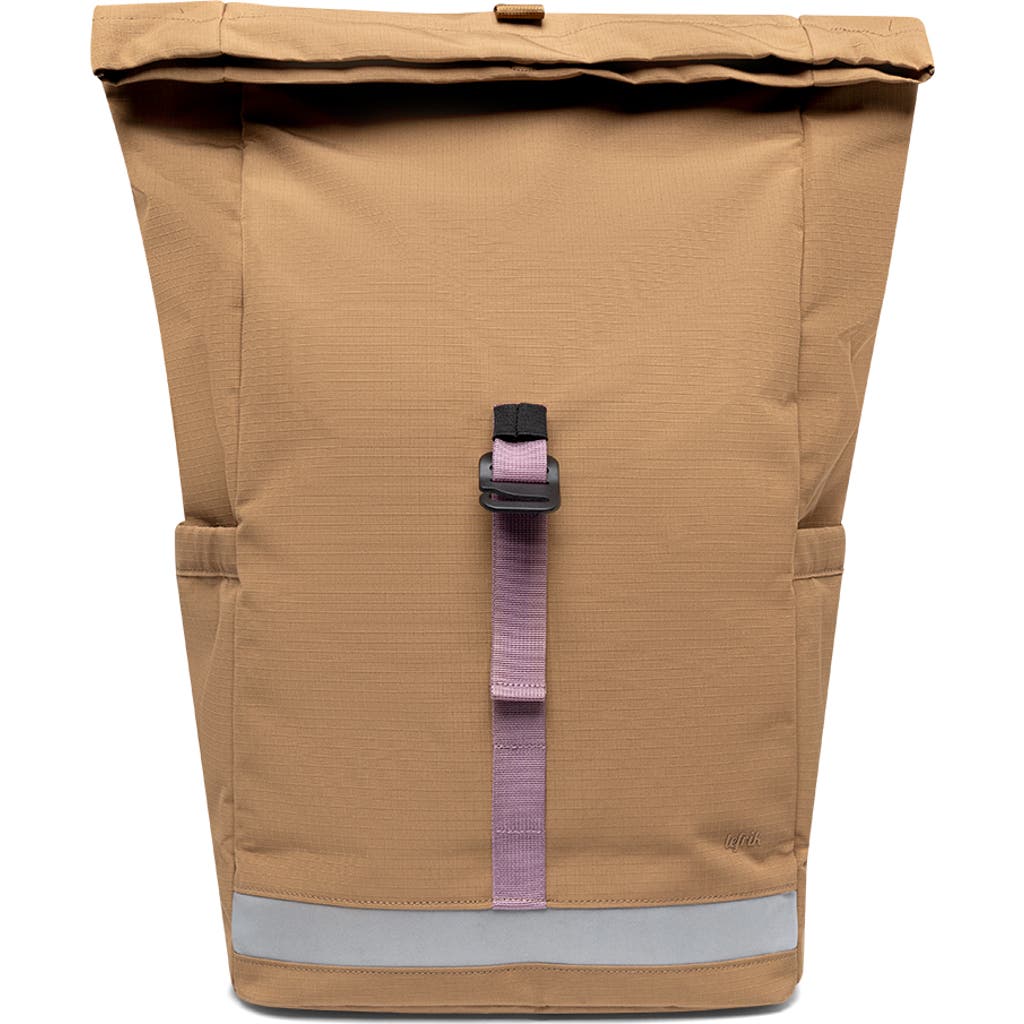 Lefrik Lars Roll Backpack In Toffee