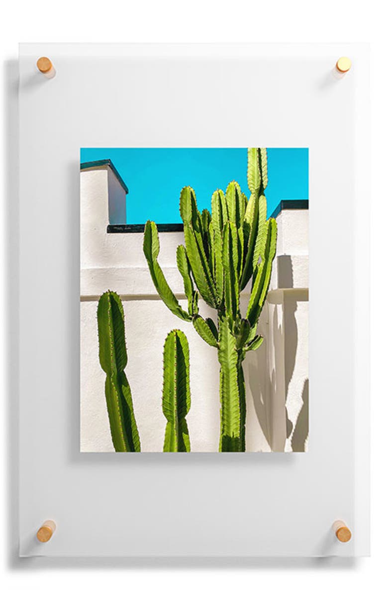 Deny Designs South Pasadena Cactus Floating Art Print, Alternate, color, 