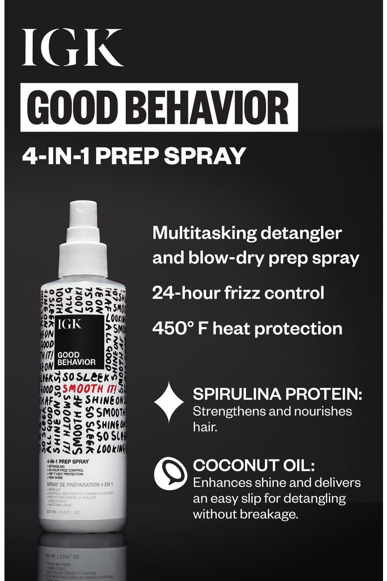 Good Behavior 4-in-1 Prep Spray, Alternate, color, NO COLOR