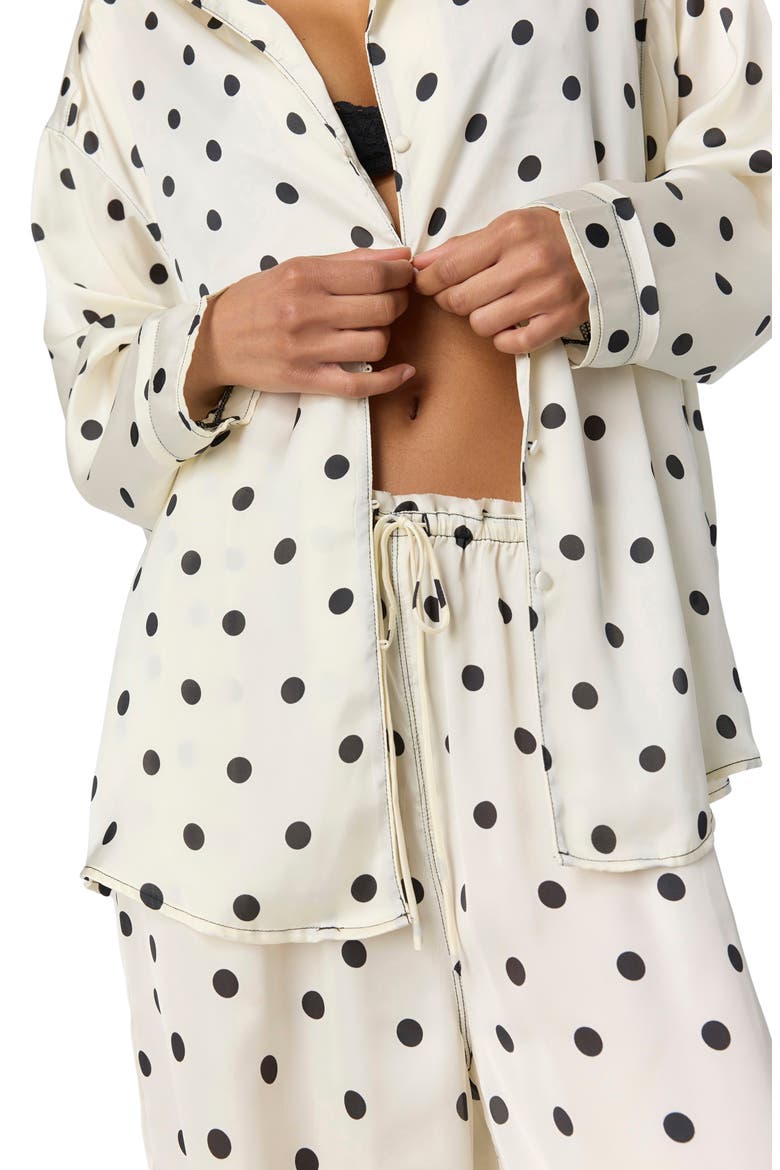Dreamy Days Print Pajamas, Alternate, color, DOTS - TOFU COMBO