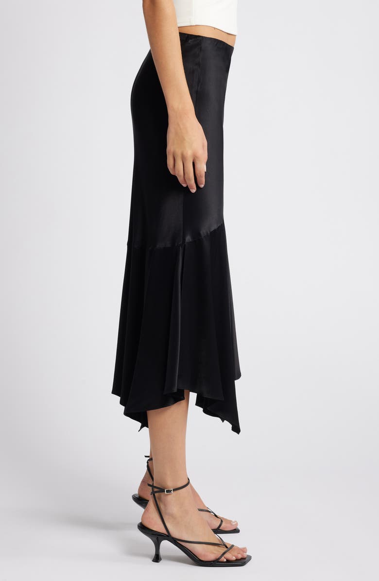 Rails Edwina Asymmetric Satin Midi Skirt, Alternate, color,