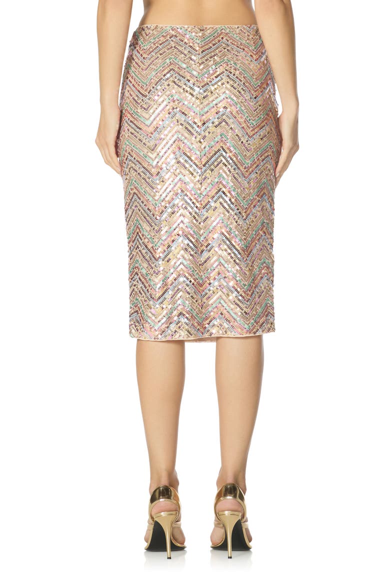 Audino Sequin Chevron Midi Skirt, Alternate, color, SUMMER CHEVRON