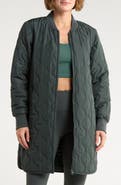 Z by Zella Longline Quilted Jacket