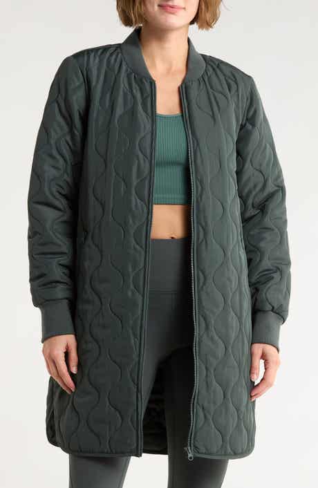 Z by Zella Longline Quilted Jacket