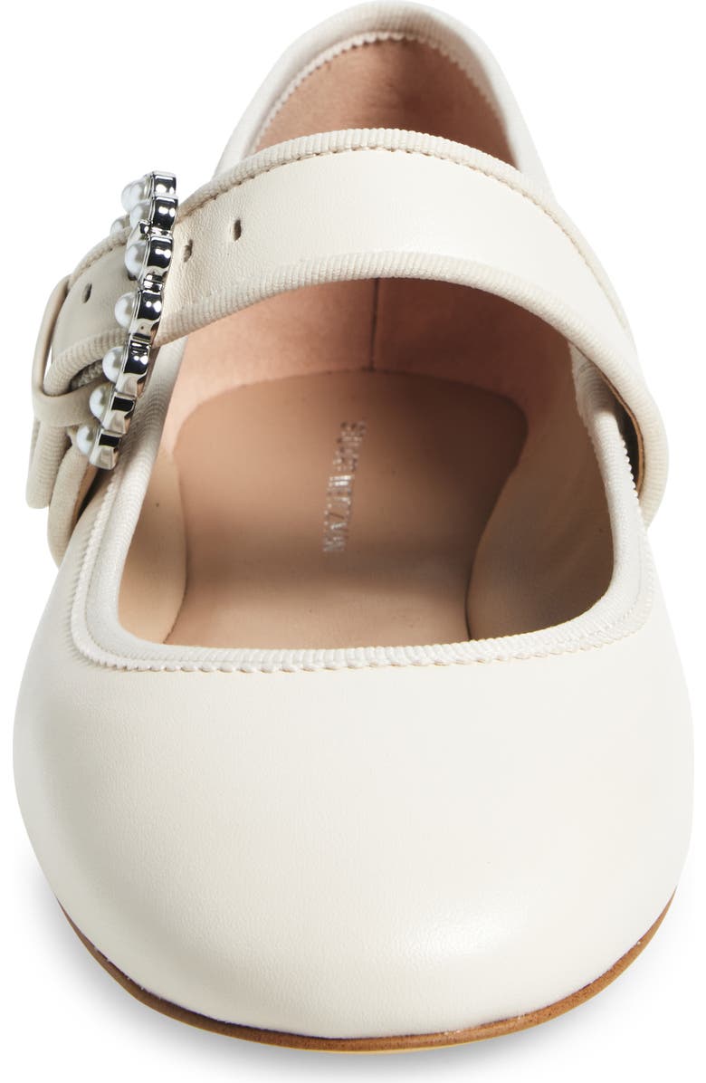 Stuart Weitzman Piper Mary Jane Ballet Flat, Alternate, color, Chalk