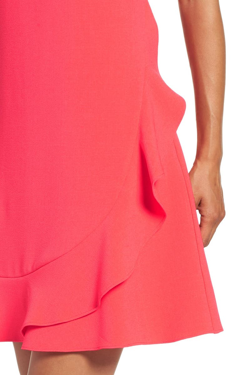 Eliza J Crepe A-Line Dress, Alternate, color, 