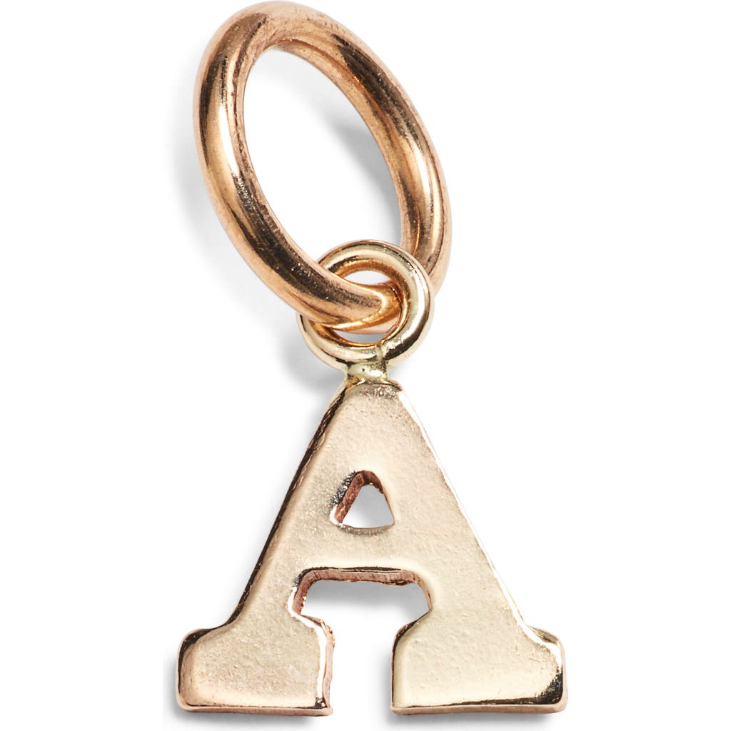 Nashelle Initial Charm In Gold Fill - A