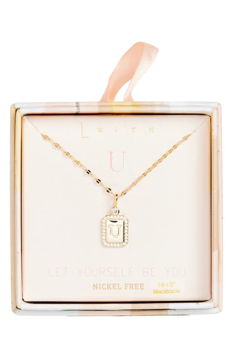 Initial Pendant Necklace