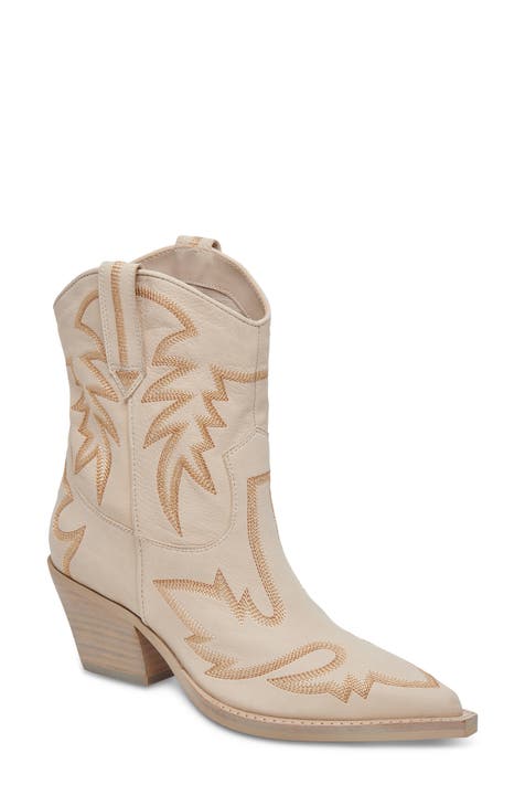 Dolce Vita 2024 Koolson White Cowboy Booties NWT