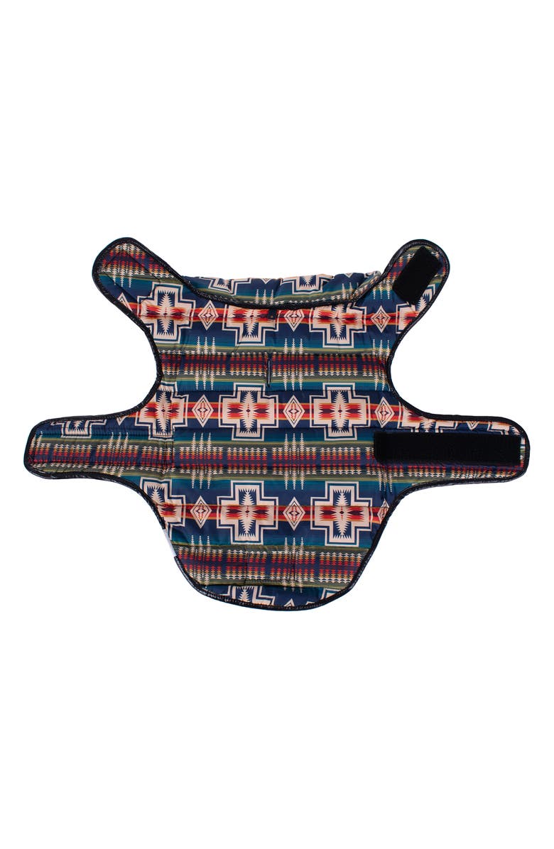 Pendleton Puffer Dog Coat, Alternate, color, Century Harding - Black