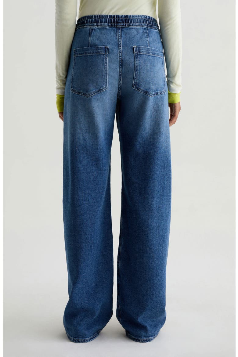 Adria Drawstring Low Rise Wide Leg Jeans, Alternate, color, COPENHAGEN