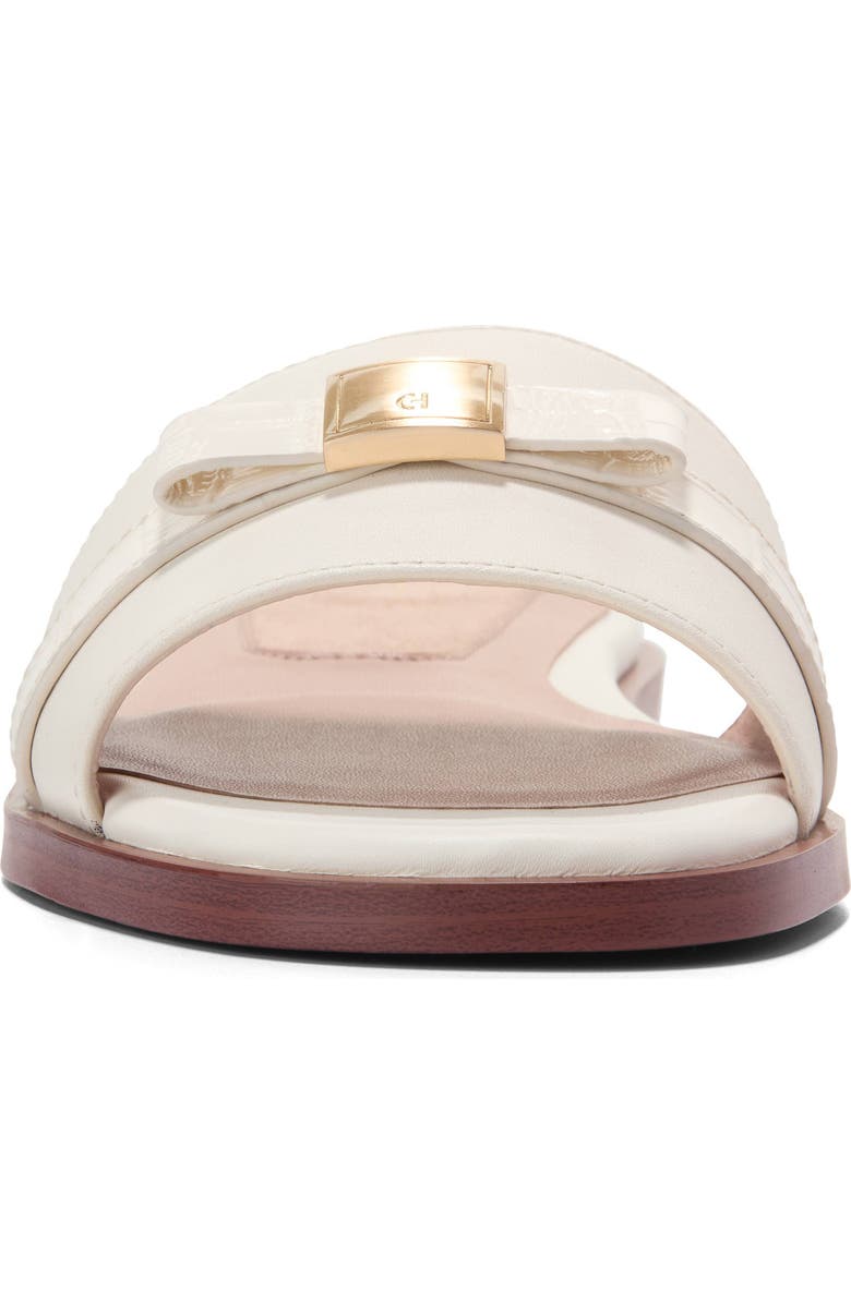 Cole Haan Emalia Slide Sandal, Alternate, color, Powder Smooth / Croc Print