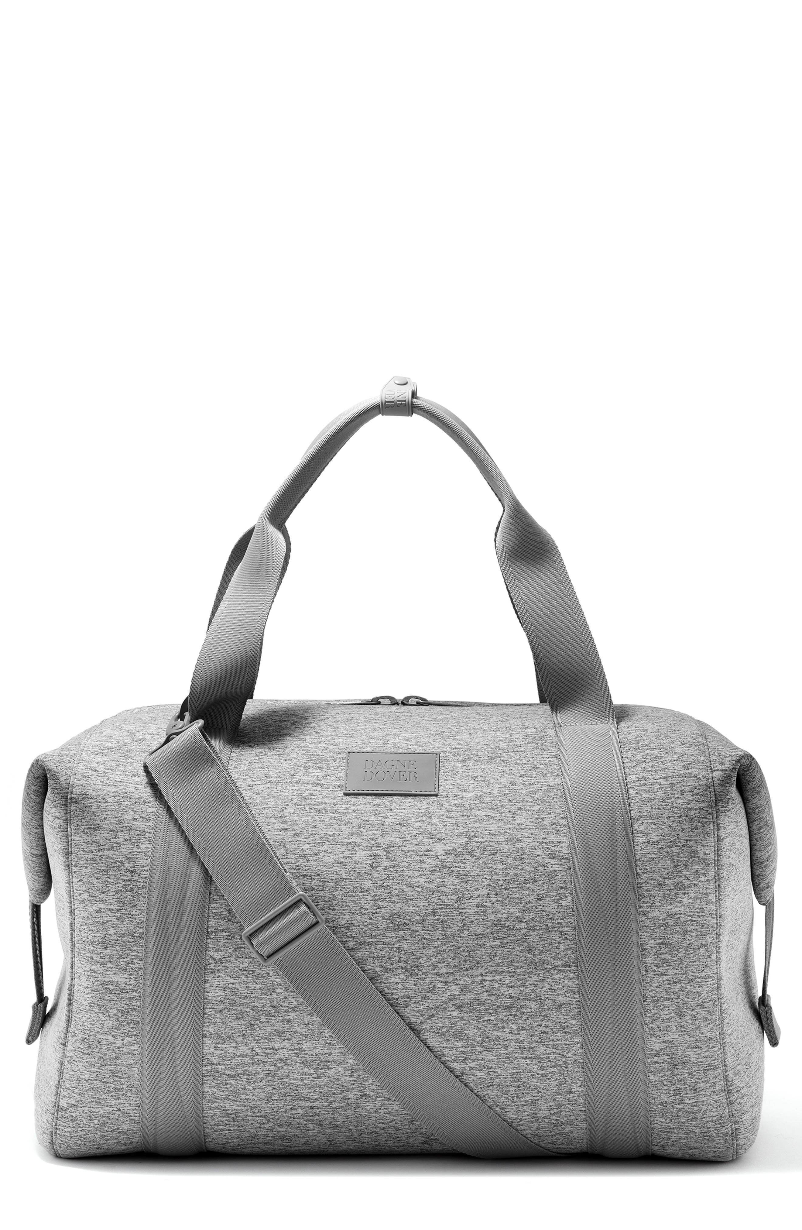 Dagne Dover Landon Extra Large Neoprene Carryall in Heather Grey 