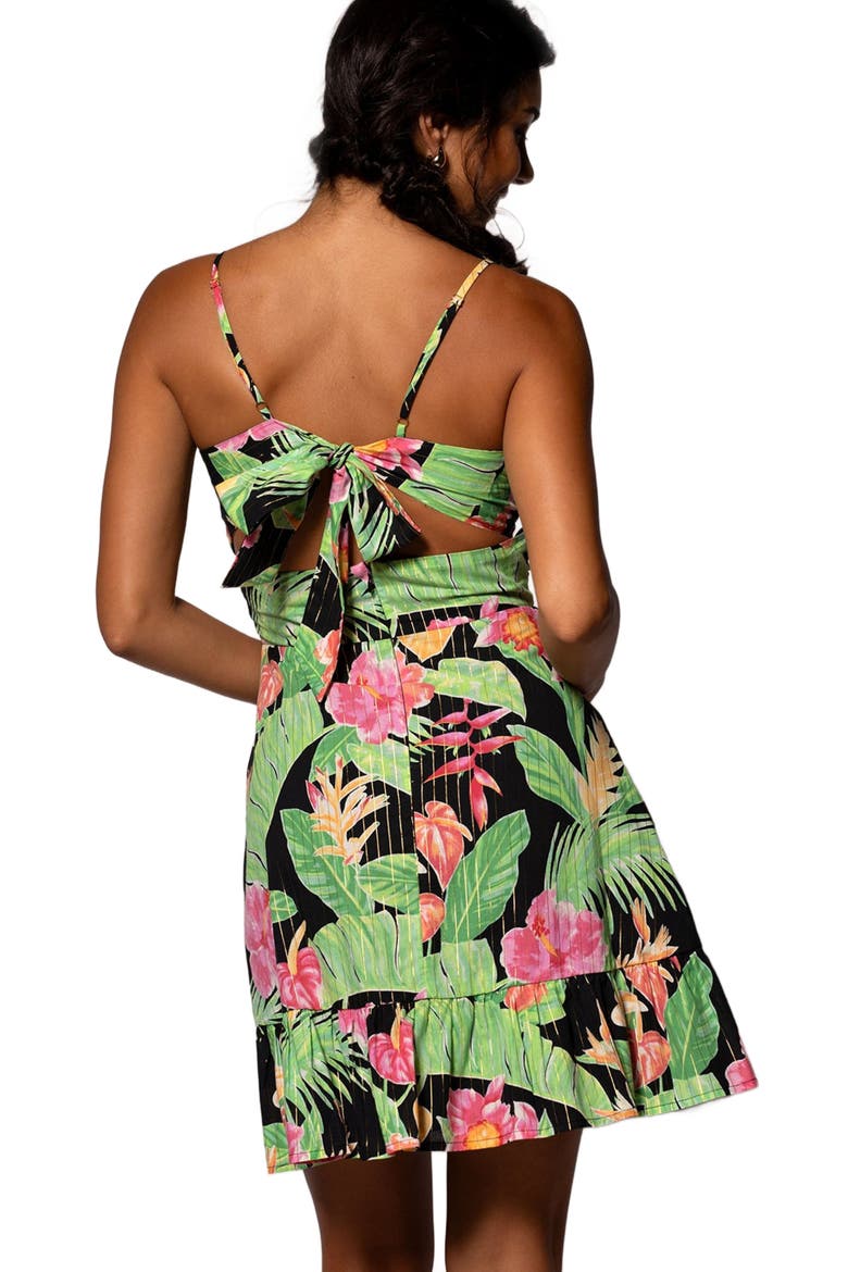 Midnight Blossom Loretta Dress, Alternate, color, Black