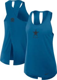 Nike Women's Nike Navy Dallas Cowboys Glory Crisscross Performance Tank Top