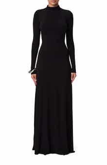 Funnel Neck Long Sleeve Dress